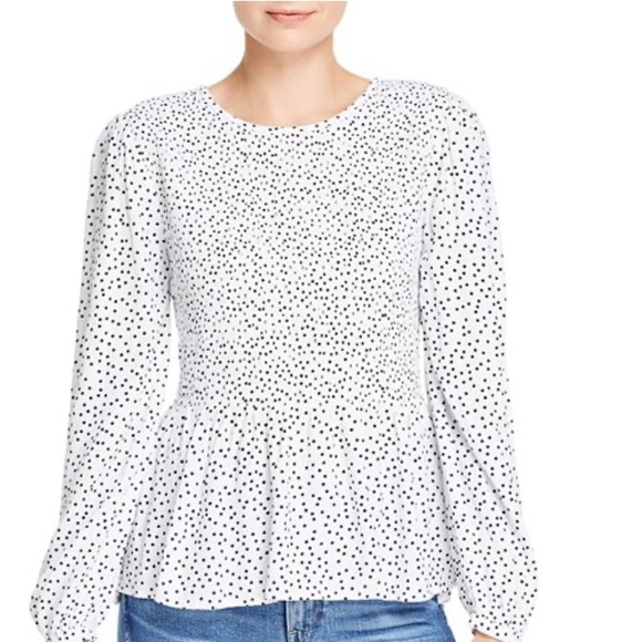beachlunchlounge Tops - Beach lunch lounge | Lauren Dot print long sleeve